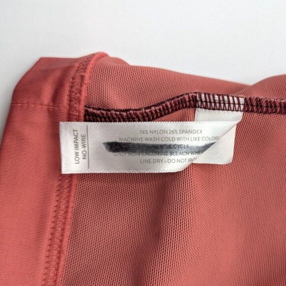 Livi Active Lane Bryant Sport Bra Unlined No Wire Red Strappy X Back 22 24 3XL - Picture 8 of 9